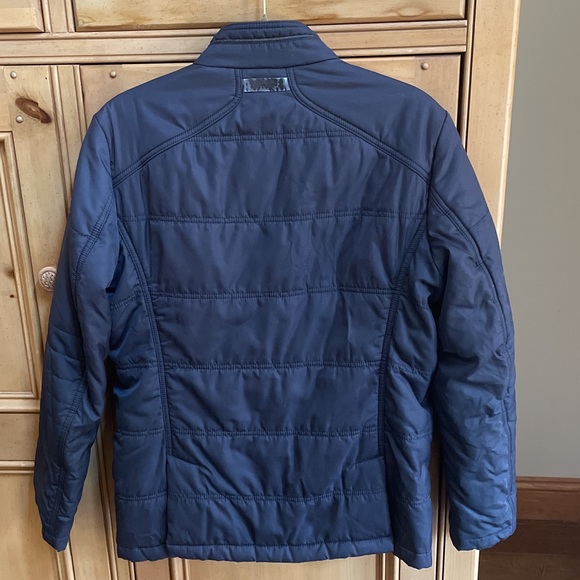 White Stone Jacket Navy Blue Medium Fully Lined Pockets - Picture 12 of 16